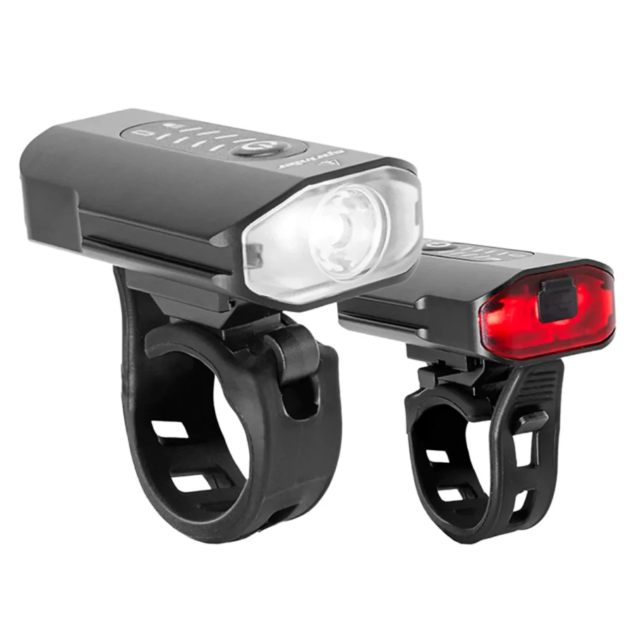 Foco Delantero  y Luz Trasera  Aurora 2 en 1 600 Lumens
