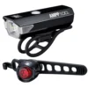 Set Foco Cateye AMPP 100 Lumens y Luz Trasera ORB USB