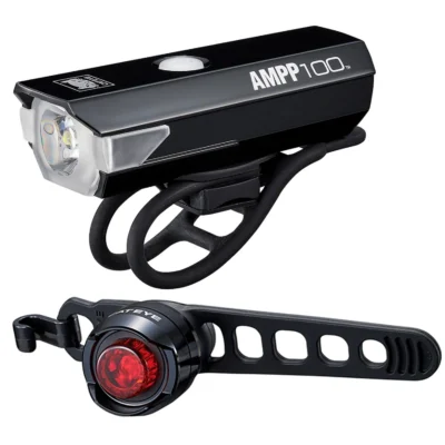 AMPP100 Set Foco Cateye AMPP 100 Lumens y Luz Trasera ORB USB
