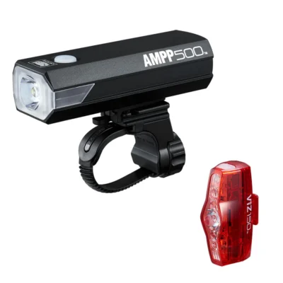 AMPP500 Set Foco Cateye AMPP 500 y Luz Trasera VIZ150 USB