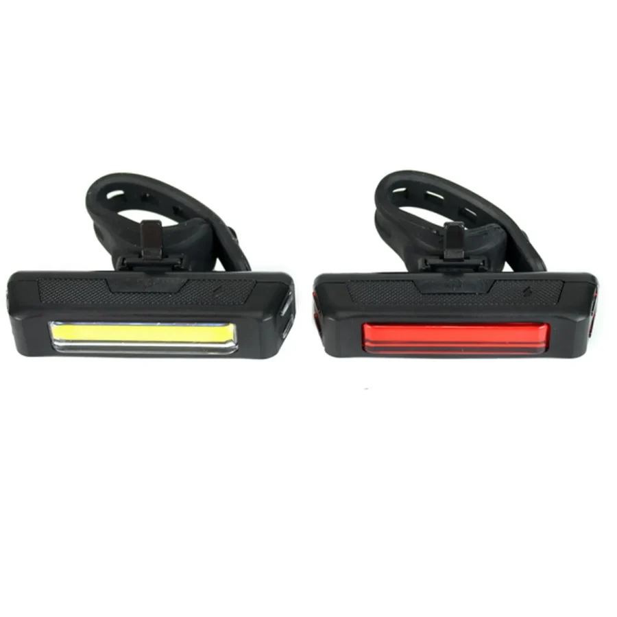 Luz Delantera Y Trasera Recargable USB JY-6025F/T Led 130 Lumens Y Roja 65 Lumens Fifty Five
