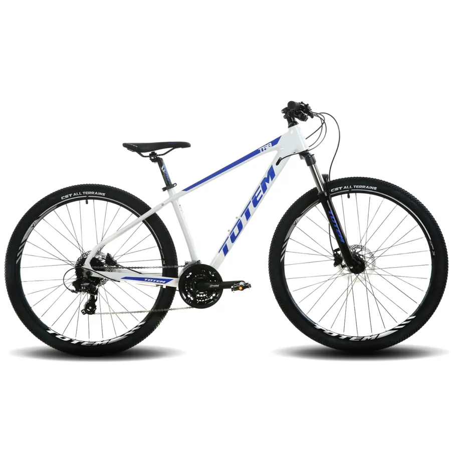 Bicicleta Totem TR8 8V Shimano Tourney H. C/Bloqueo 29er Blanca/Azul