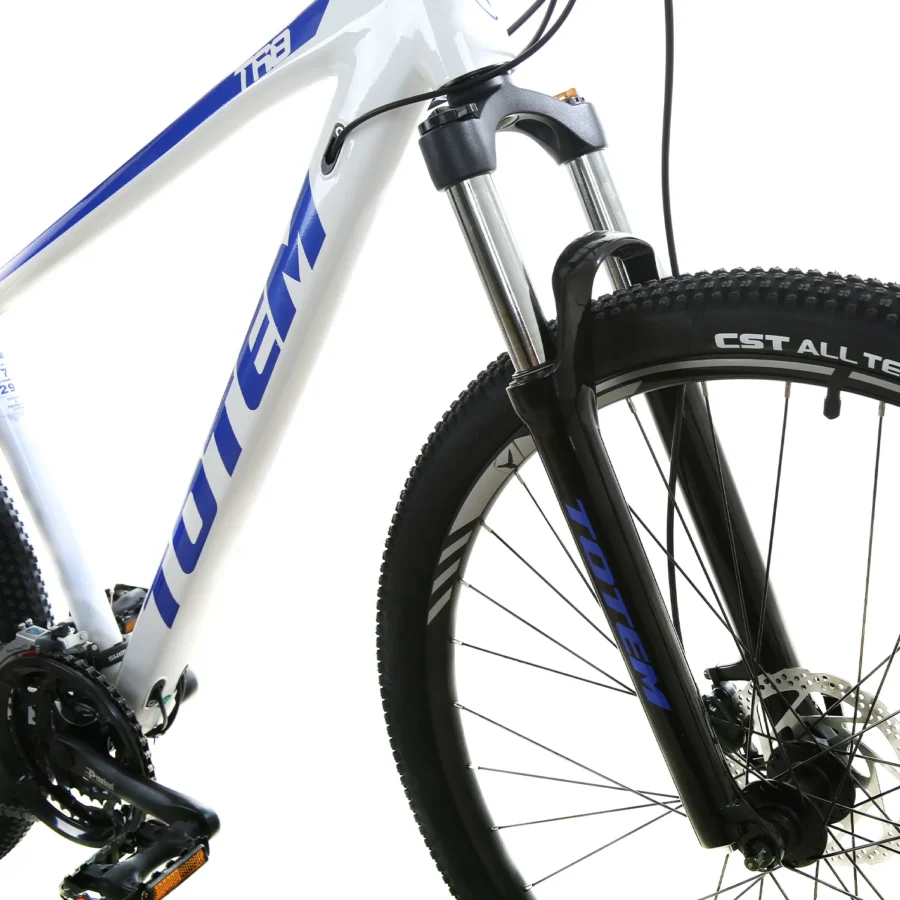 Bicicleta Totem TR8 8V Shimano Tourney H. C/Bloqueo 29er Blanca/Azul
