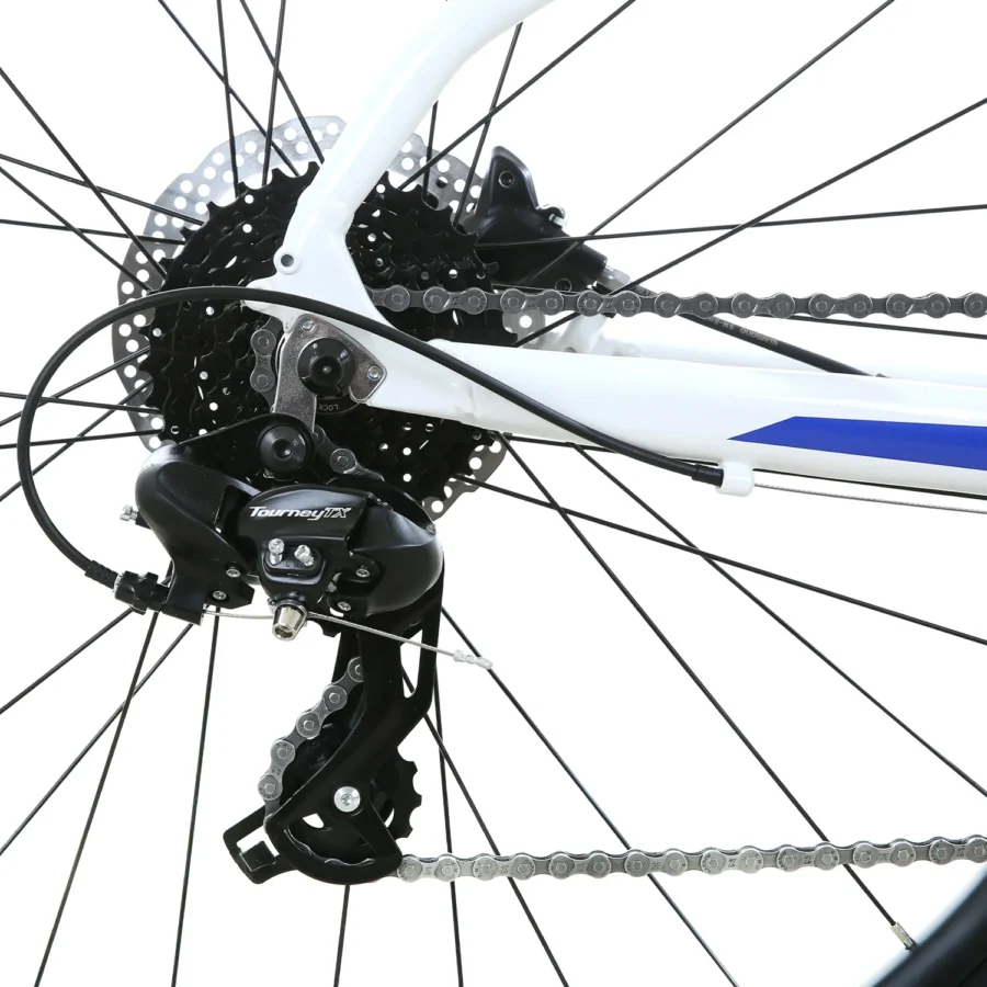 Bicicleta Totem TR8 8V Shimano Tourney H. C/Bloqueo 29er Blanca/Azul