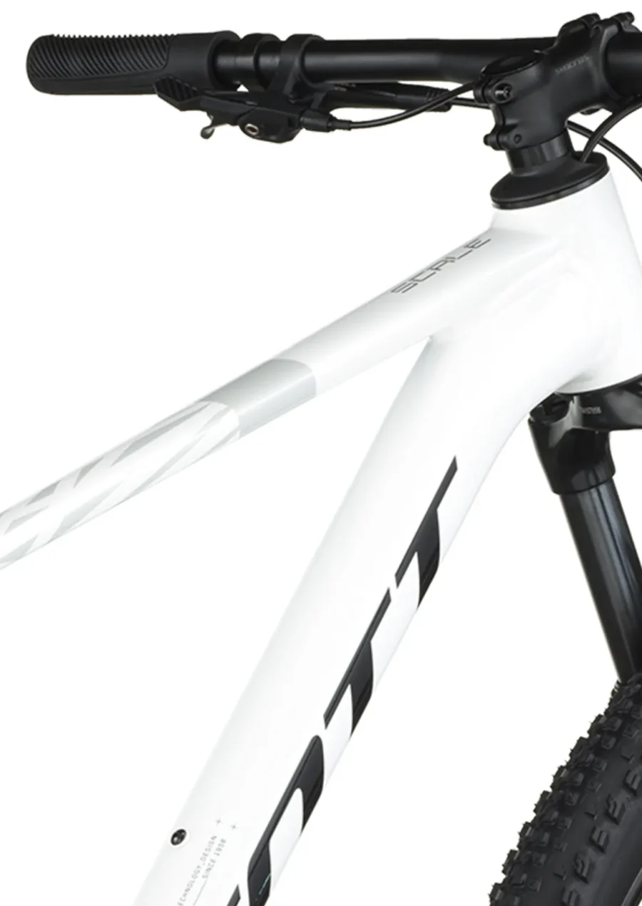 Bicicleta Scott Scale 940 Aluminio Deore 12V. H. Rocxkshox Judy 29 (Blanca)