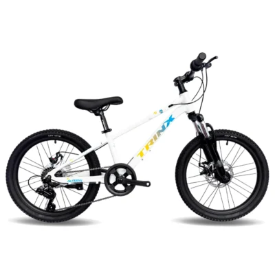 Bicicleta Trinx MTB 985 7V. Frenos Disco H. Suspensión 20" Blanca
