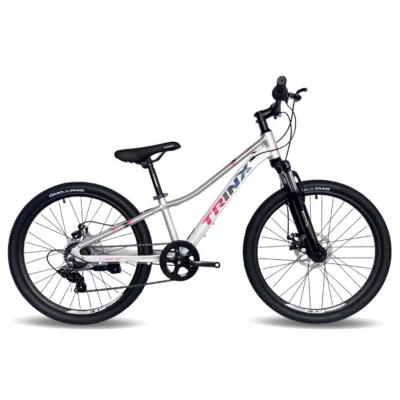 Bicicleta Trinx MTB Smart 7V. Frenos Disco H. Suspensión 24"  Grey Red