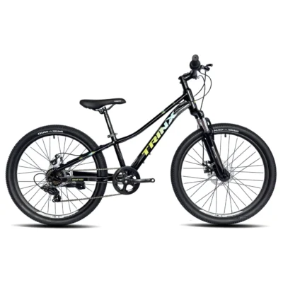 Bicicleta Trinx MTB Smart 7V. Frenos Disco H. Suspensión 24"  Black Green