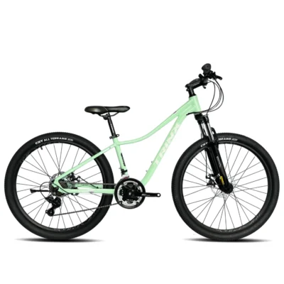 Bicicleta Trinx MTB Smart 7V. Frenos Disco H. Suspensión 26" White Green White