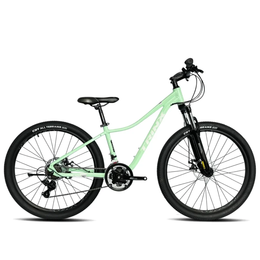 Bicicleta Trinx MTB Smart 7V. Frenos Disco H. Suspensión 26" White Green White