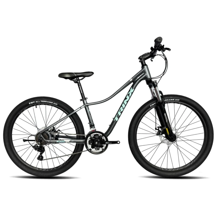 Bicicleta Trinx MTB Smart 7V. Frenos Disco H. Suspensión 26" Grey Cyan