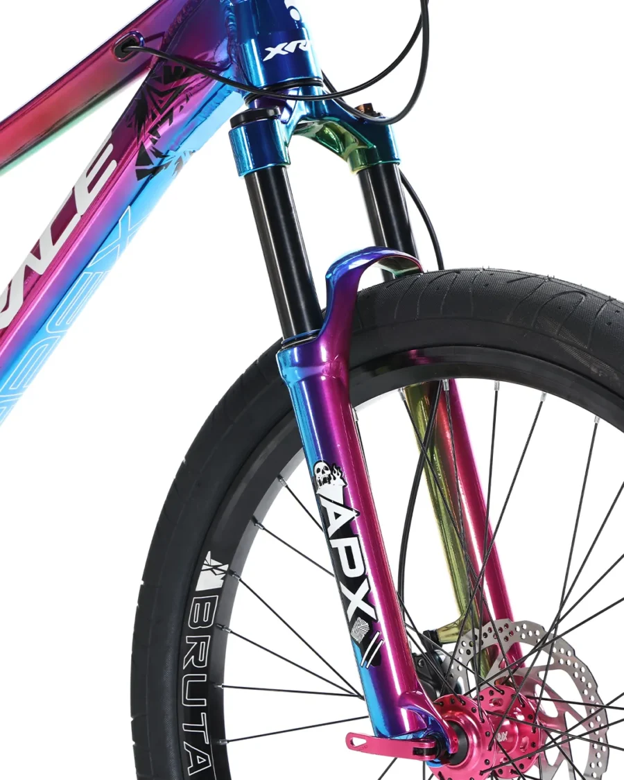 Bicicleta X-Race Apex Stunt Shimano 9V Suspension 26″ Tornasol