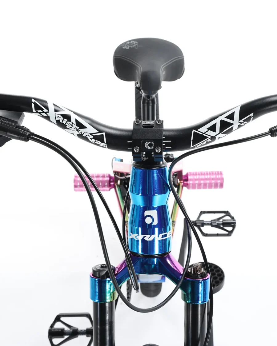 Bicicleta X-Race Apex Stunt Shimano 9V Suspension 26″ Tornasol